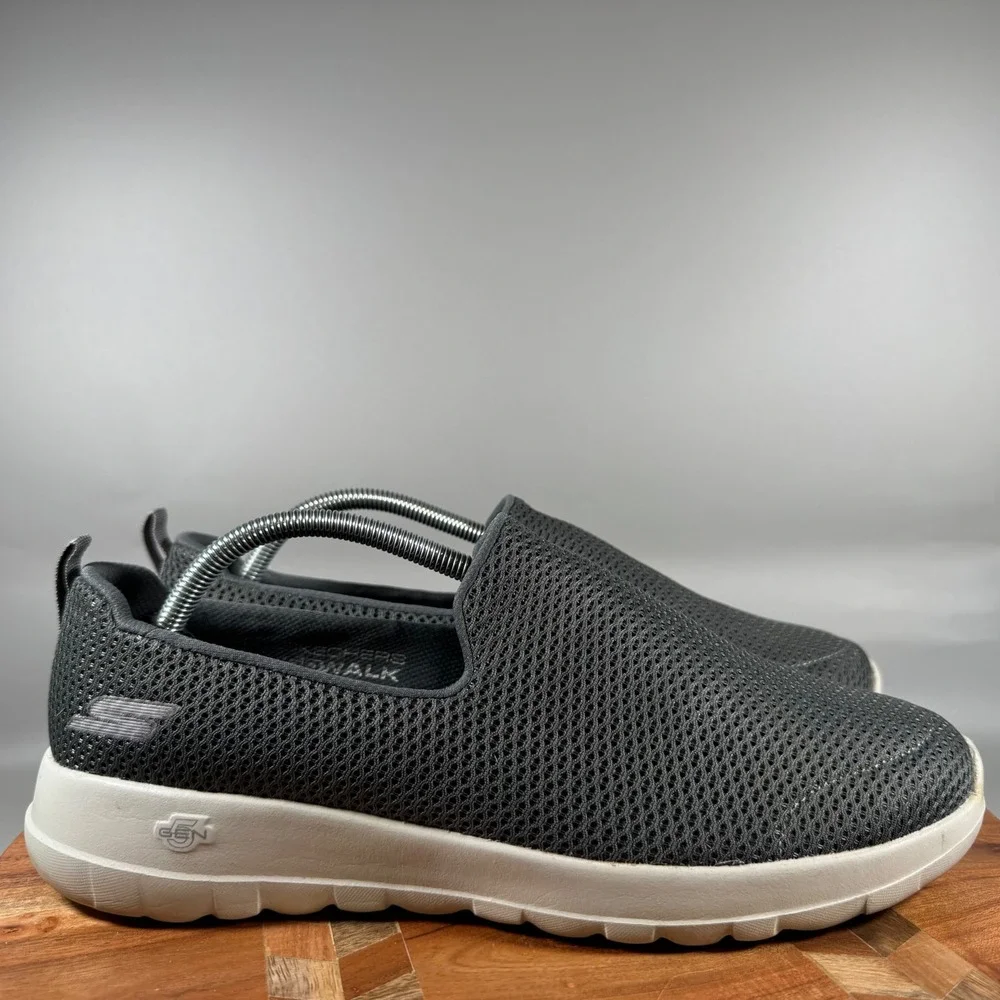 Skechers GoWalk Joy Charcoal Grey Mesh Slip On Walking Shoes 15600 Womens 12